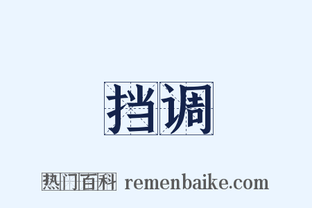 挡调是什么意思的图片